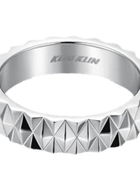 原创设计菱形纹理情侣戒指