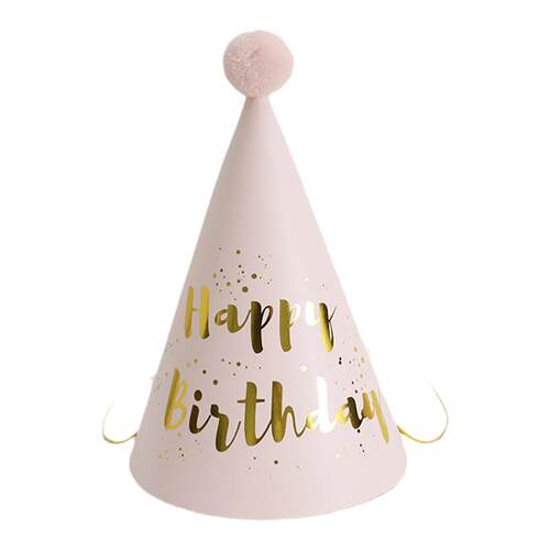 宝宝儿童周岁生日帽子装饰纸质成人派对用品场景布置拍照道具女童