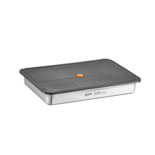 食品级不锈钢保鲜盒带盖饺子盒分装方盒子收纳盒冰箱冷冻专用商用