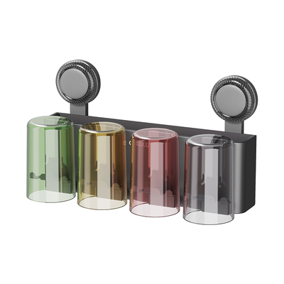 ecoco吸盘牙刷置物架壁挂式免打孔电动牙杯收纳漱口杯挂架牙刷架