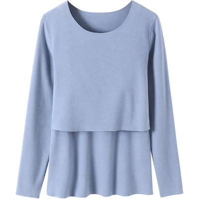 哺乳秋衣孕妇上衣德绒打底衫