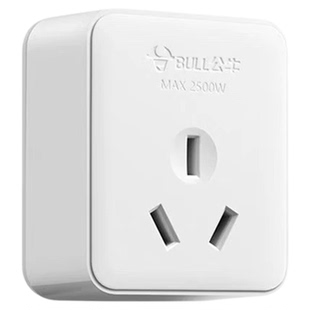 正品公牛3孔10A明装插座GN-Z2三插座出租房配电箱工地箱适用2500W