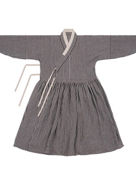 谜阿凰洵境贴里明制汉服亚麻上衣