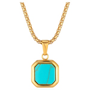 KREAM 钛钢 贝壳绿松元素项链男嘻哈女同款欧美潮流 necklace
