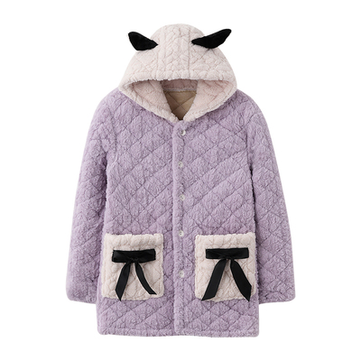 珊瑚绒夹棉面料+不起球不褪色