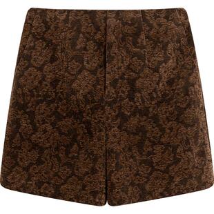 【播奥莱】播毛呢阔腿五分裤商场同款气质复古提花短裤BDQ4KD1382