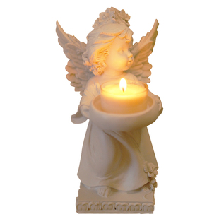 《天使之章》烛台茶蜡香薰蜡烛复古摆件法式艺术浪漫烛光晚餐美式