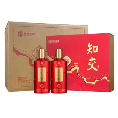 习酒知交酒念知音礼盒装53度酱香型白酒500mL*2*3原箱装喜宴送礼