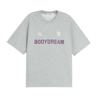 BODYDREAM旧梦徽章T恤 吸湿速干短袖男2026夏季美式撞色印花上衣