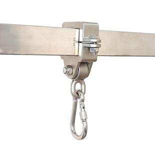 不锈钢承重扣方管专用带轴承成人秋千扣挂架户外玩具儿童秋千配件