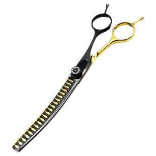 wingsbro专业宠物修毛剪,狗狗剪毛工具,弯曲打薄剪,弯曲鱼骨剪