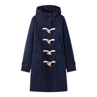 东京岁时记JK大衣呢子日系牛角扣毛呢外套中长款女秋冬新款小个子