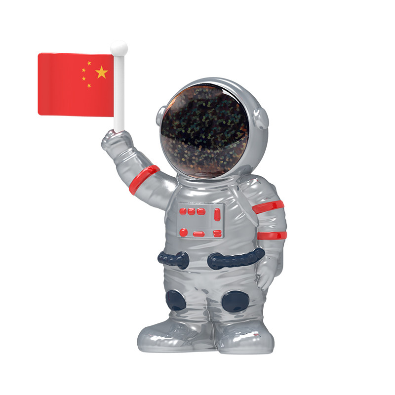 摩杰乐宇航员太阳能车载摆件
