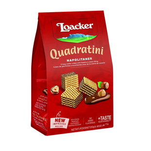 莱家Loacker威化夹心饼干非独立包装休闲零食品袋装结婚喜饼250g