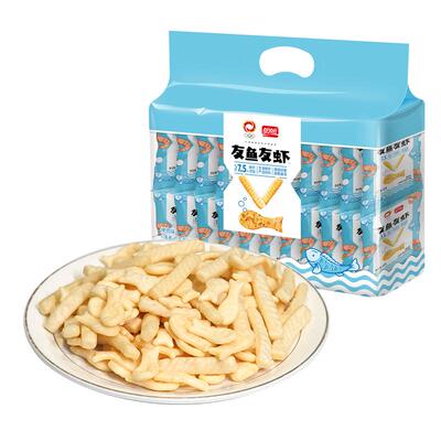 盼盼膨化食品友鱼友虾整箱