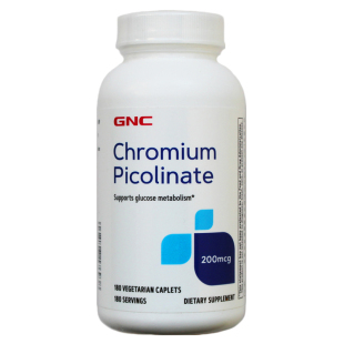 美国GNC铬元素片200mcg180片29年9 Chromium Picolinate 血糖健康