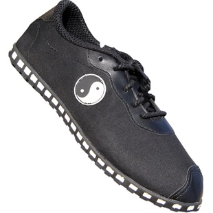 八段锦练功鞋男武术鞋太极拳名牌真皮陈家沟帆布面牛筋底鞋子布鞋