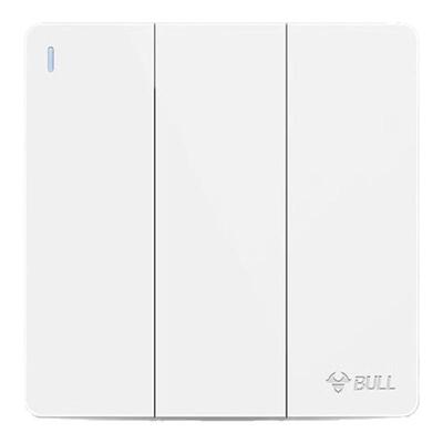 公牛开关插座面板g12白