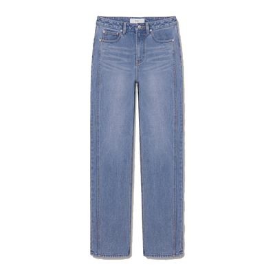 Dunst【允仔/油菜花花同款】春季女高腰水洗直筒牛仔裤UDPA5A211