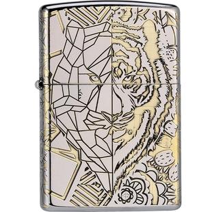 zippo正版打火机 骑士七准则精致雕刻正品防风煤油送男朋友的礼物