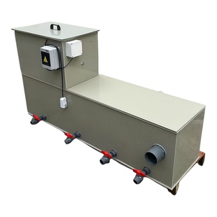 转鼓微滤机过滤箱沉淀箱鱼池过滤一体箱全自动过滤箱