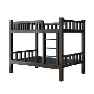 铁艺子母床铁架床加厚高低儿童小户型高架床上下床上下铺双层铁床