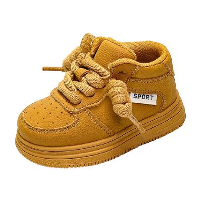 奇诺鼠简约男女软底高帮学步鞋