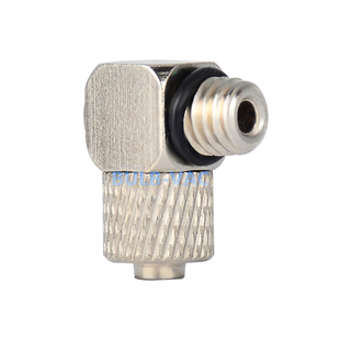 机械手气管M-3HL-4/MS-5HL-4微型快拧弯通接头铜/铁/SUS303不锈钢