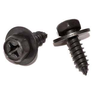 汽车修理厂专用总长6*24mm黑色带垫自攻丝挡泥板保险杠螺丝通用