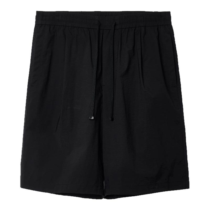 杰克琼斯男装夏季短裤裤子时尚简约徽章刺绣日常松紧抽绳舒适宽松