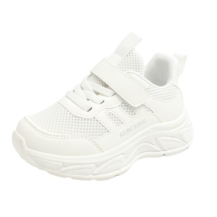 女童运动鞋2025春秋新款网面透气小白鞋软底防滑小女孩轻便跑步鞋