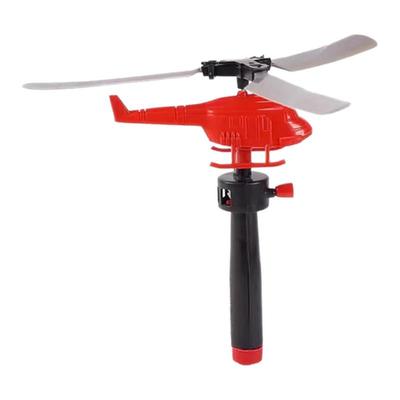 手柄拉线动力直升机户外亲子玩具