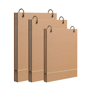 活页丙烯马克笔画画本A4美术本空白涂鸦绘画专用加厚300G不透色马克本16K白卡纸本A5便携素描速写手绘写生本