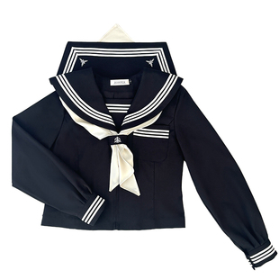 中牌制服馆“蘭之高校”公主线满襟刺绣修身款中间服套装 五月补