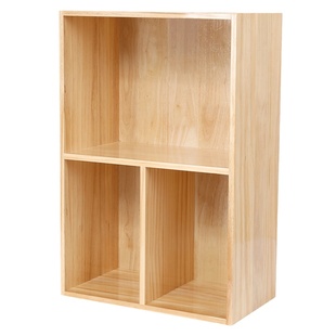 桌面小型置物架桌上简易小书架实木家用格子柜日式书柜飘窗收纳架