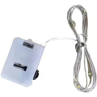 蛋糕装饰灯鲜花干花礼品装饰led铜线灯串1米2米节日灯小灯串彩暖