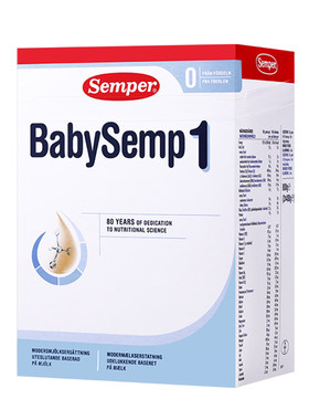 Semper森宝奶粉1段0-6月婴幼儿配方奶粉盒装800g*4盒 MFGM+DHA