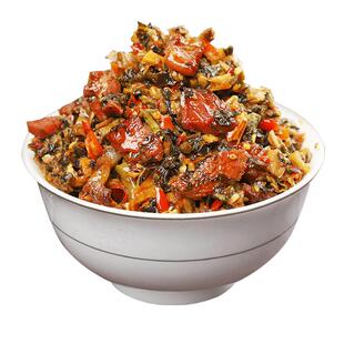 外婆菜腊肉瘦湖南正宗下饭菜农家自制特产开胃咸腌泡菜萝卜干瓶装