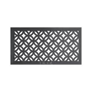 水泥铜钱窗围墙仿古镂空砖雕窗花中式自建房影壁隔断花格透窗装饰