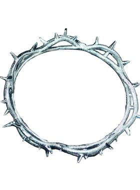 Lamar同款嘻哈荆棘王冠925银手环