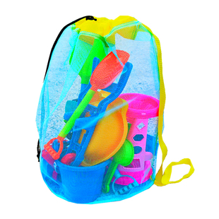 儿童挖沙玩具收纳袋沙滩戏水游泳玩沙工具套装铲子海大号包网兜袋