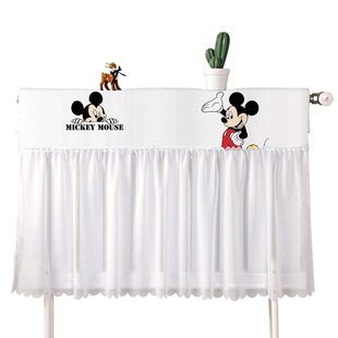 暖气片防尘罩家用新款全包简约暖气片罩套布艺老式铸铁遮挡装饰罩