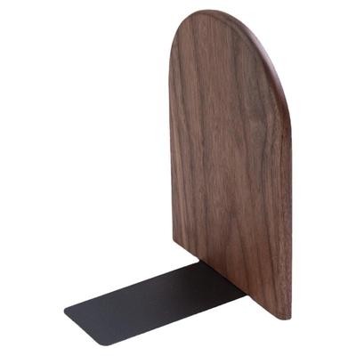 实木书立架黑胡桃木桌面收纳