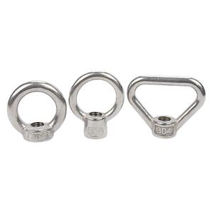 国标304/316不锈钢吊环螺母螺钉螺栓螺丝帽三角环形日式高脚船用