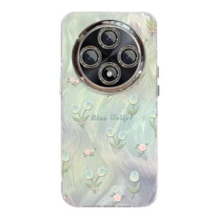 适用OPPOA3Pro手机壳新款A5羽纱郁金香高级感A1可爱全包A2防摔A93硅胶散热A58专用外壳带手链A57支架保护套女