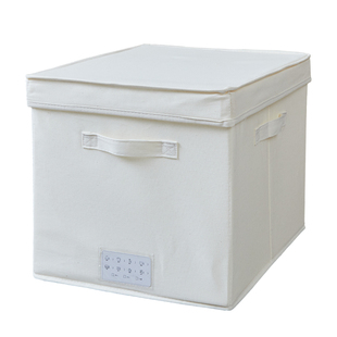 衣物收纳箱布艺有盖可折叠衣柜衣服整理箱棉布帆布毛衣储物箱大号