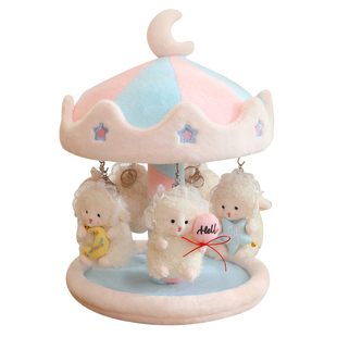 旋转娃娃屋玩偶小挂件收纳架毛绒小饰品钥匙扣送闺蜜女友生日礼物