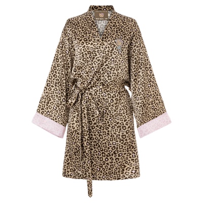 tbh野兽派烫钻真丝家居晨袍