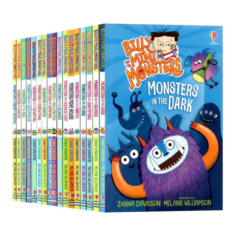 Usborne 比利和迷你怪兽17册 英文原版 Billy and the Mini Monsters 全彩儿童幽默桥梁章节漫画书 小学生英语学习课外读物