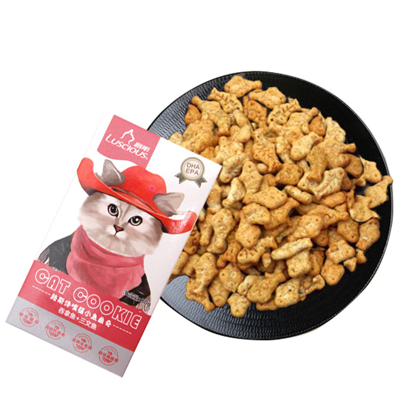 【4盒】路斯馋嘴猫饼干小鱼曲奇